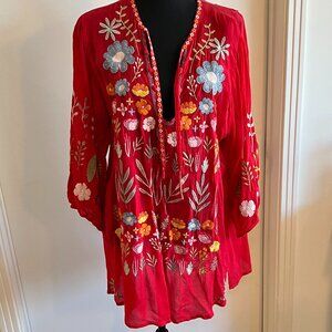 Beautiful feminine Johnny Was Mikah Tunic blouse